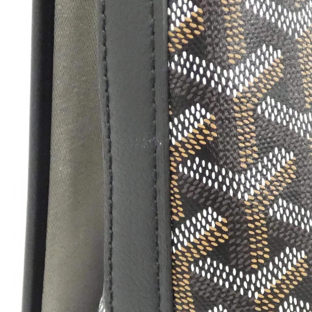 GOYARD Shoulder Canvas 黑色 帆布 中古品A - 縮圖 4