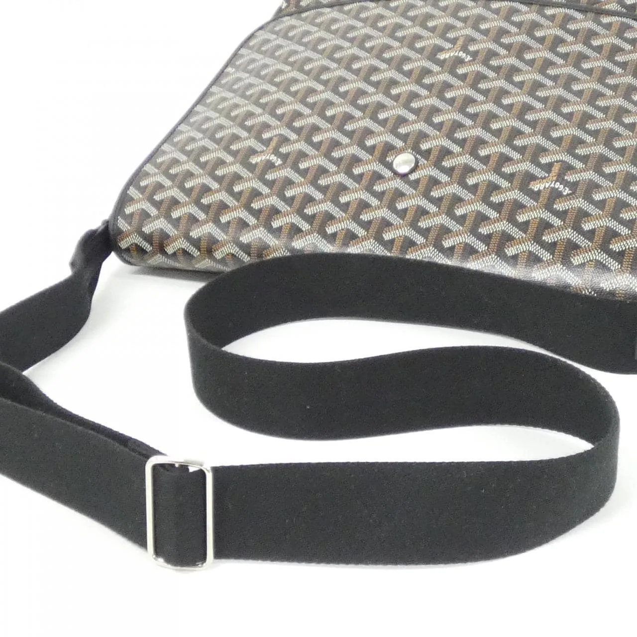 GOYARD Shoulder Canvas 黑色 帆布 中古品A - 縮圖 8