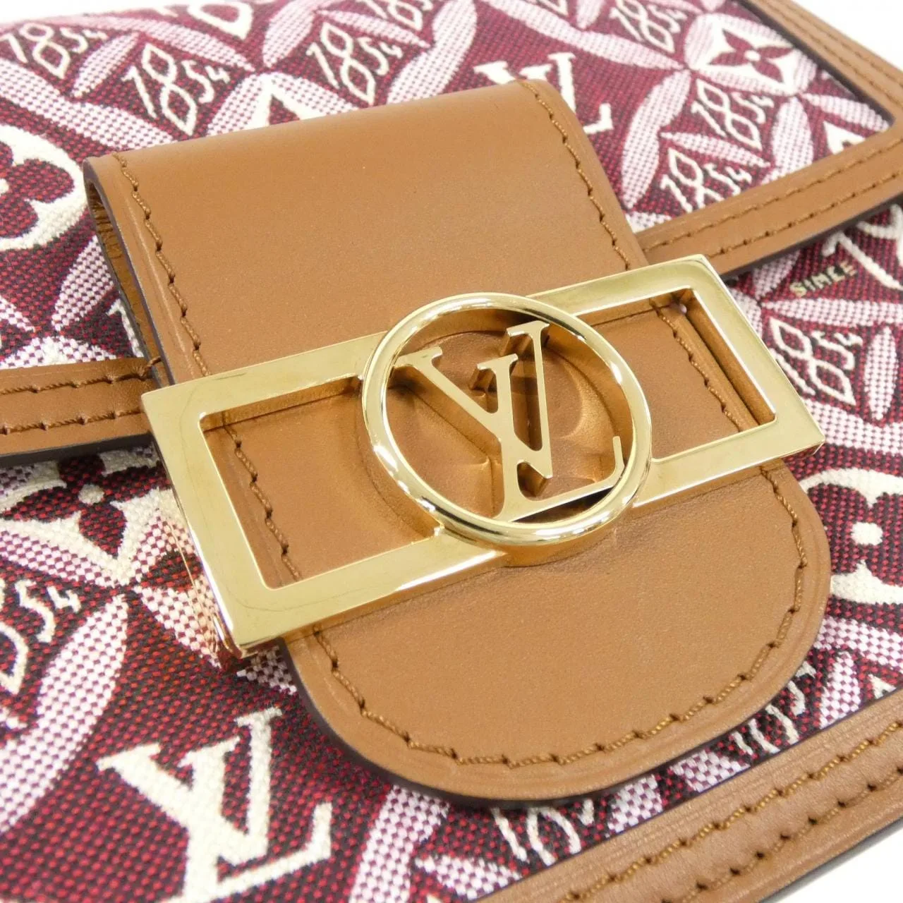 LOUIS VUITTON Dauphine M57172 Shoulder 酒紅色 中古品A - 縮圖 4