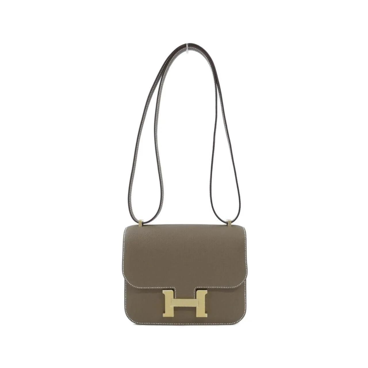 HERMES 083905CU Shoulder Epsom Etoupe