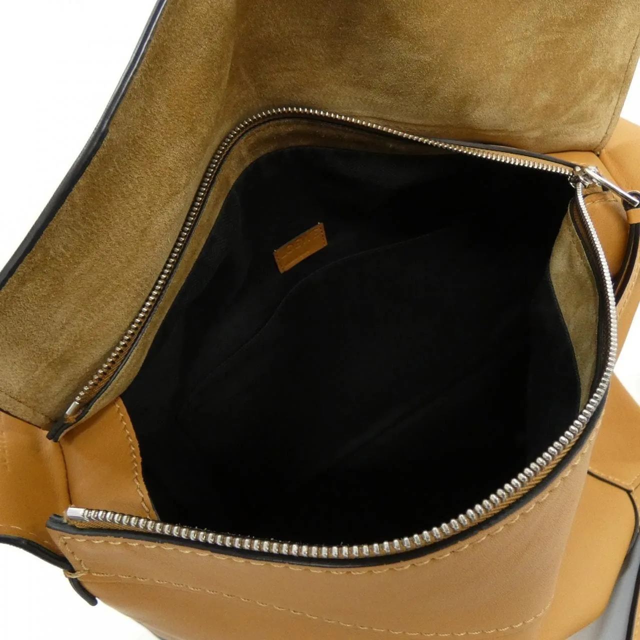 LOEWE Puzzle B510J68X01 Shoulder 黑色 中古品A - 縮圖 6