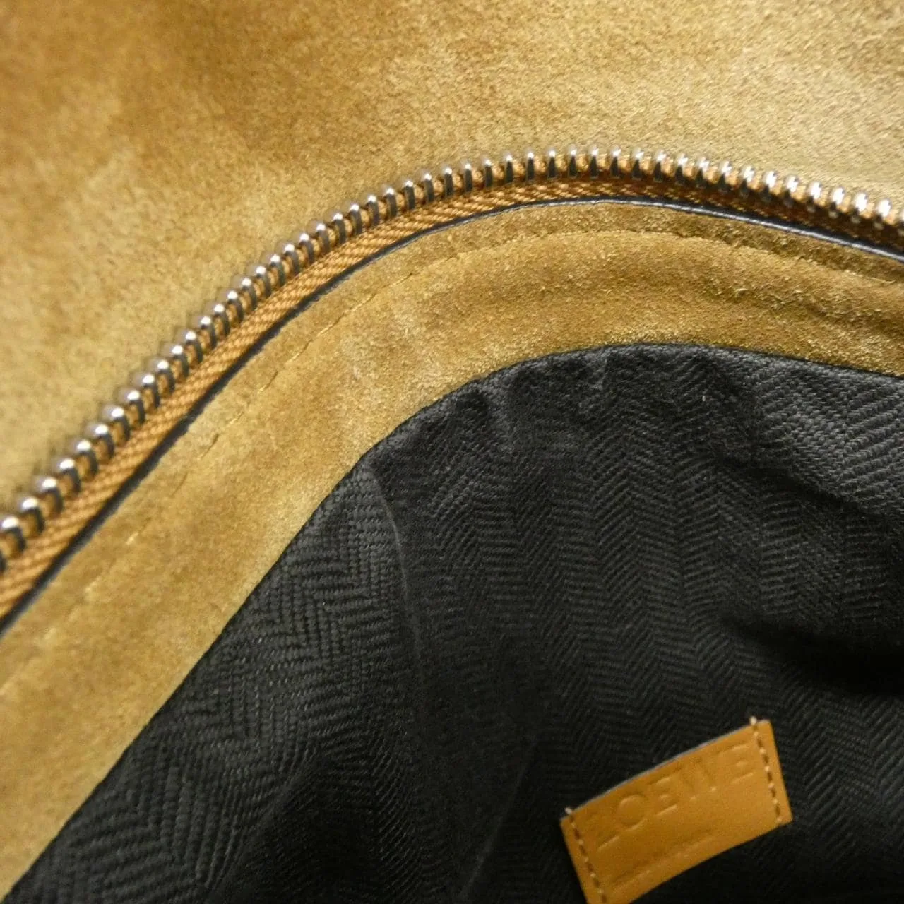 LOEWE Puzzle B510J68X01 Shoulder 黑色 中古品A - 縮圖 7