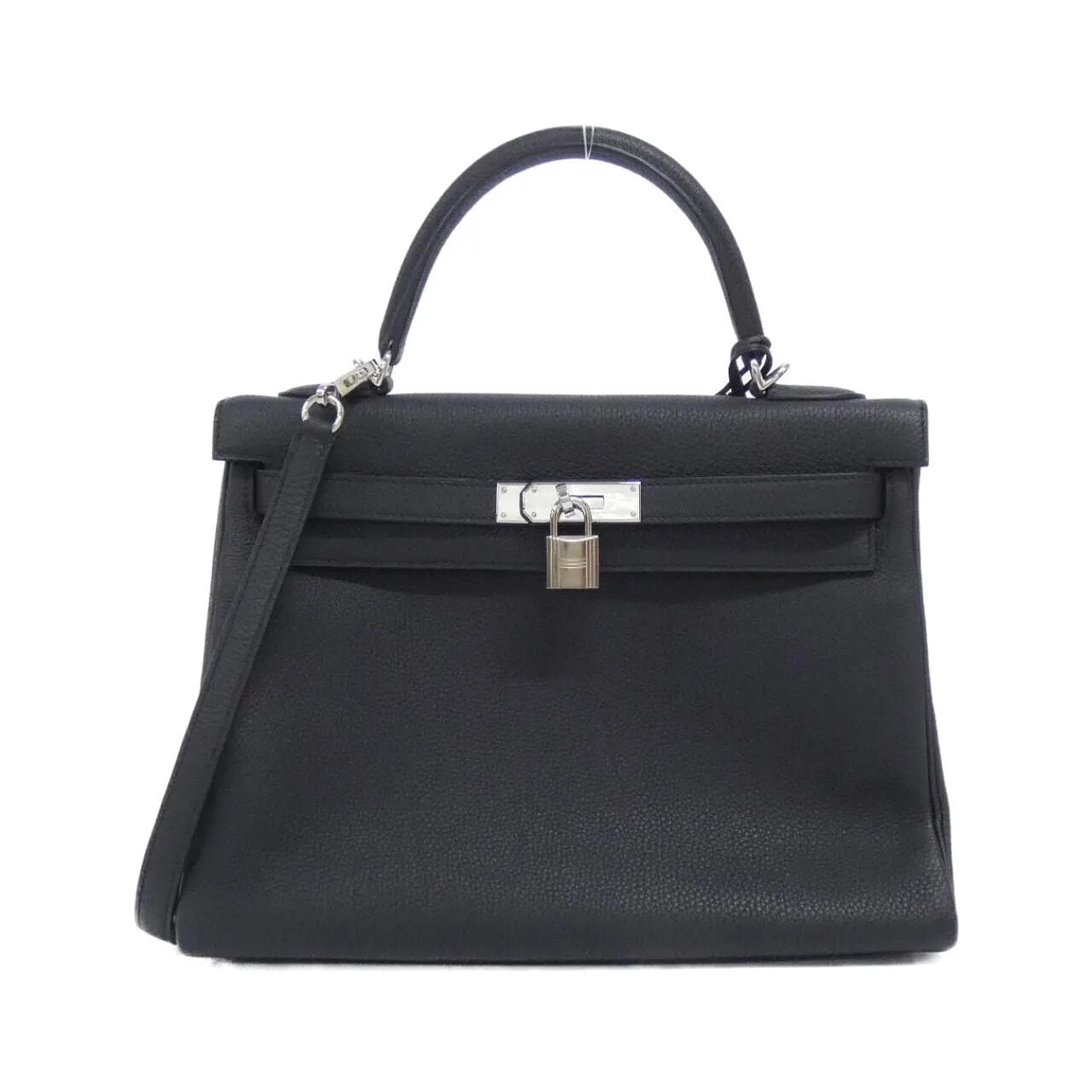 HERMES 028747CK Handbag Togo Black