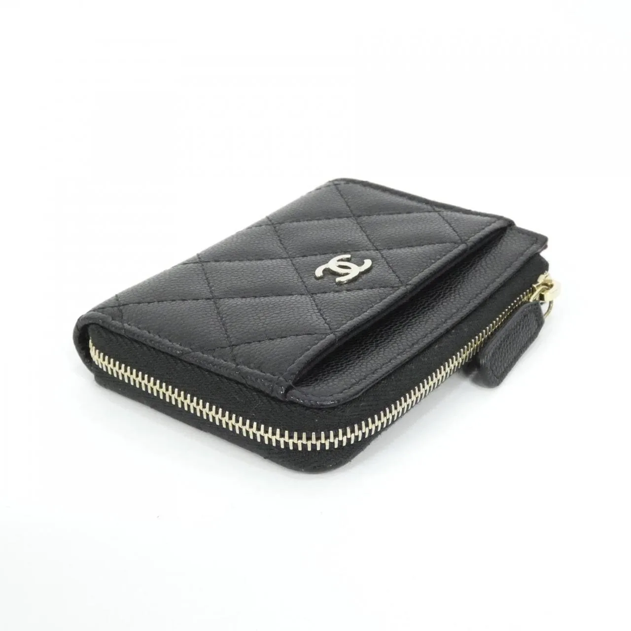 CHANEL Timeless Classic AP4893 Card Case Grained Calfskin Black Grained Calfskin Rank A - Thumbnail 3