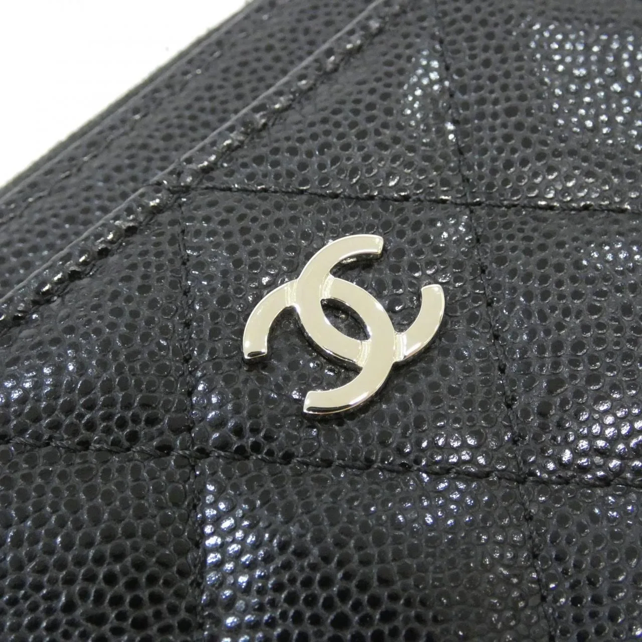CHANEL Timeless Classic AP4893 Card Case Grained Calfskin Black Grained Calfskin Rank A - Thumbnail 4