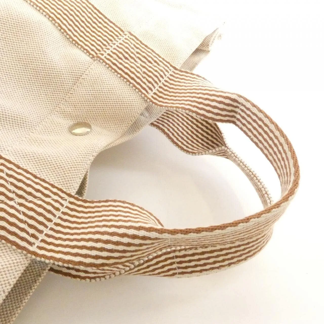 HERMES 102018M Tote Canvas Beige Canvas Rank B - Thumbnail 7