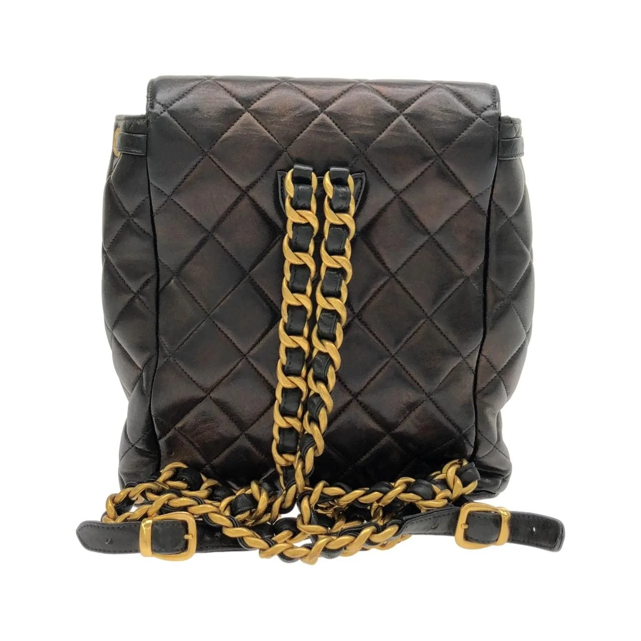 CHANEL 04194 Backpack Lambskin 黑色 羊皮 中古品B - 縮圖 2
