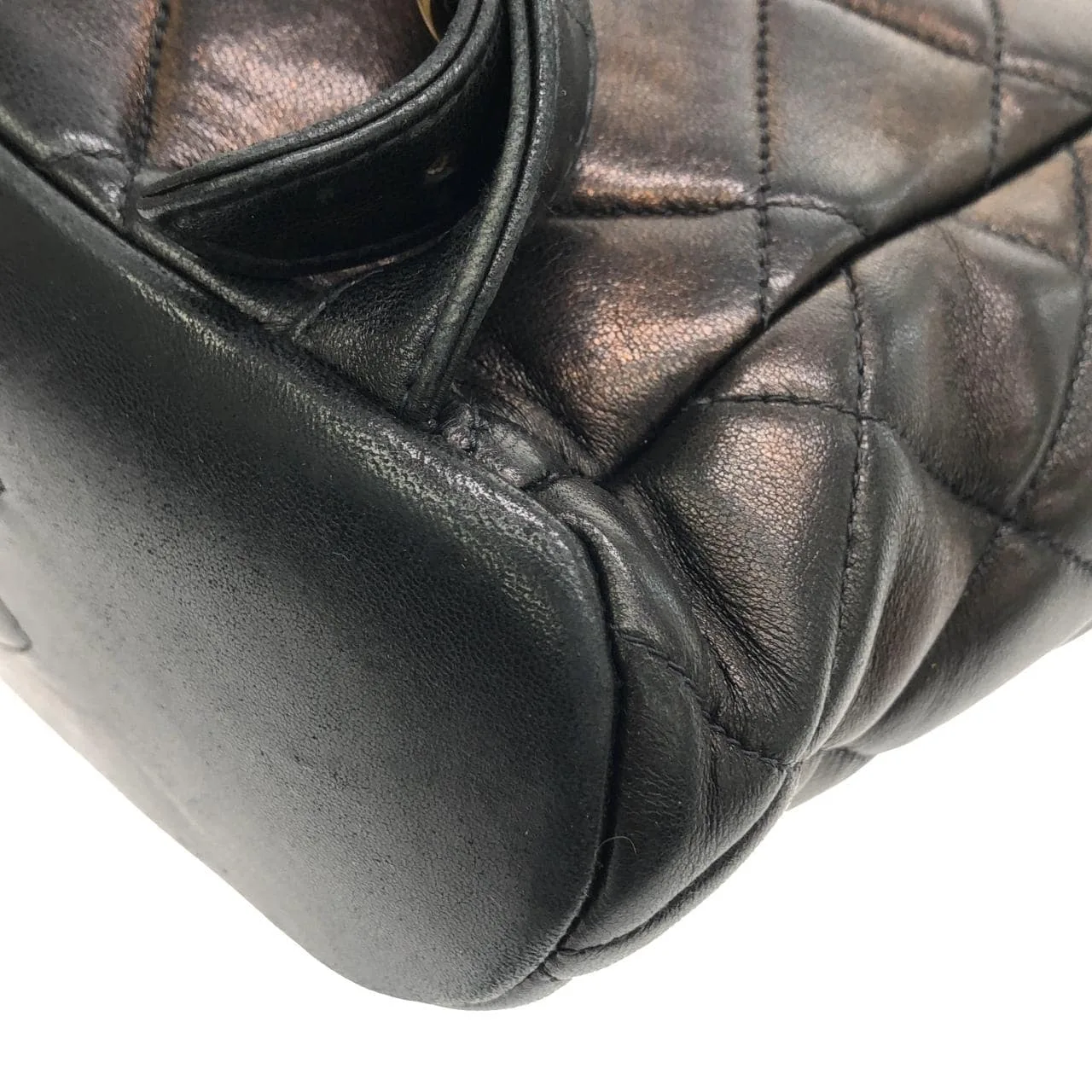CHANEL 04194 Backpack Lambskin 黑色 羊皮 中古品B - 縮圖 3
