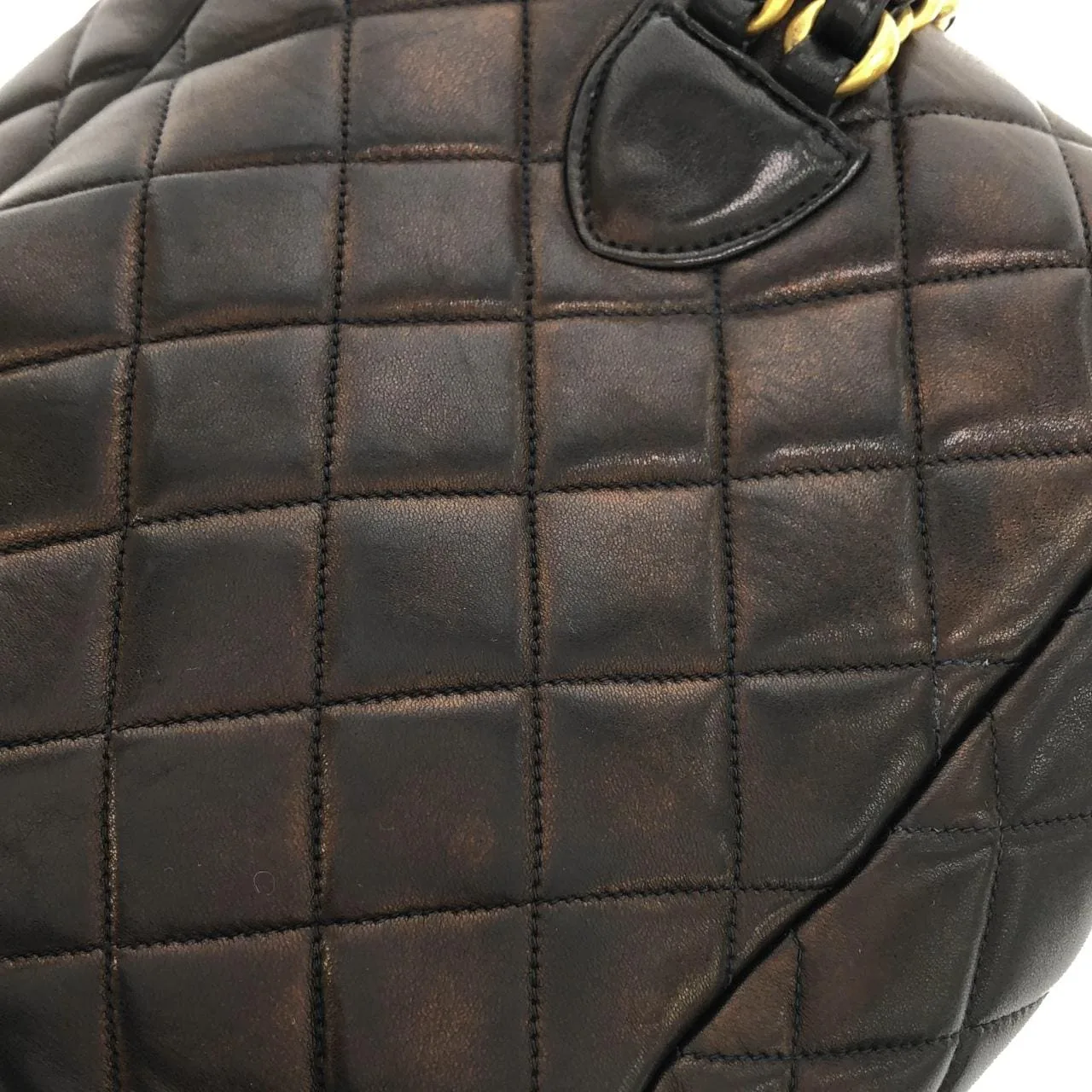 CHANEL 04194 Backpack Lambskin 黑色 羊皮 中古品B - 縮圖 6