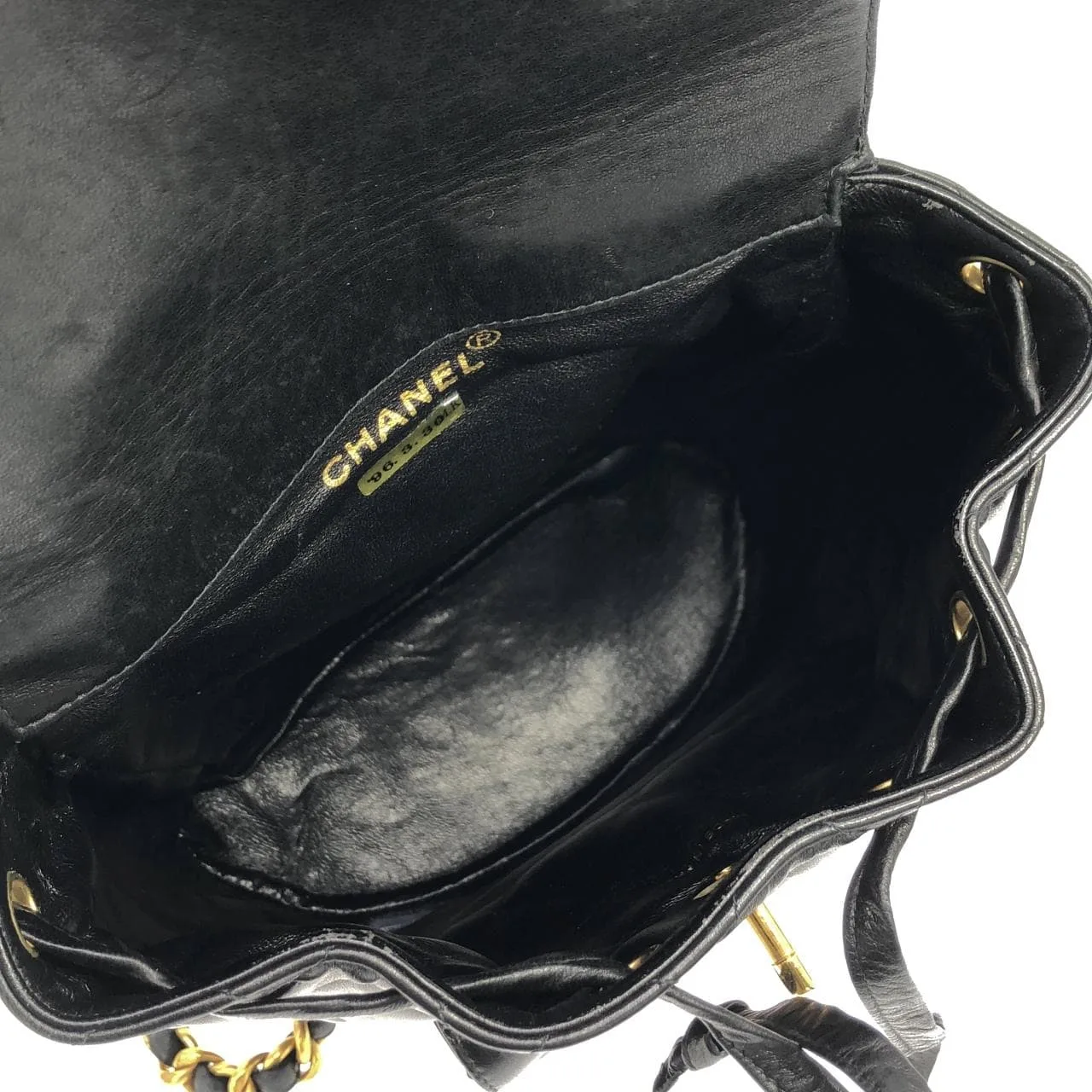CHANEL 04194 Backpack Lambskin 黑色 羊皮 中古品B - 縮圖 9