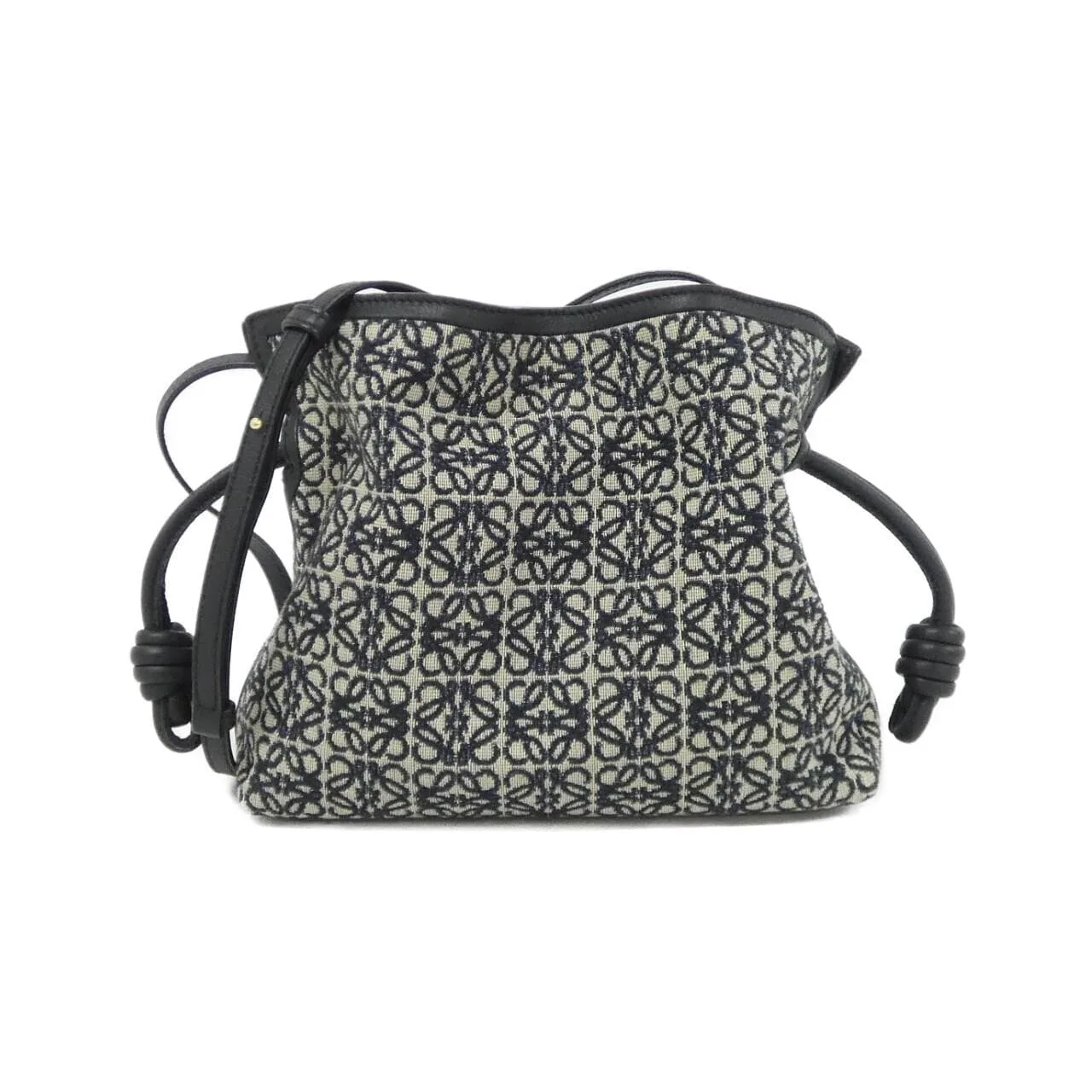 LOEWE Flamenco A411FC1X33 Handbag Canvas Black