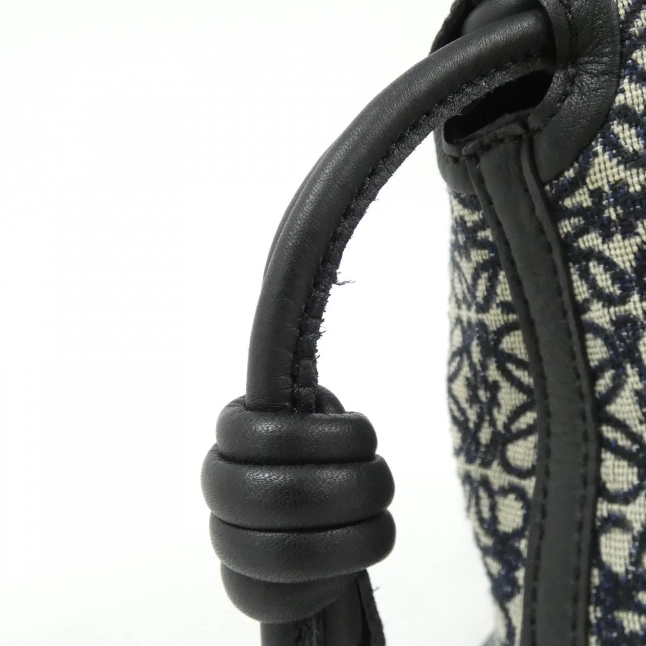 LOEWE Flamenco A411FC1X33 Handbag Canvas Black Canvas Rank A - Thumbnail 3