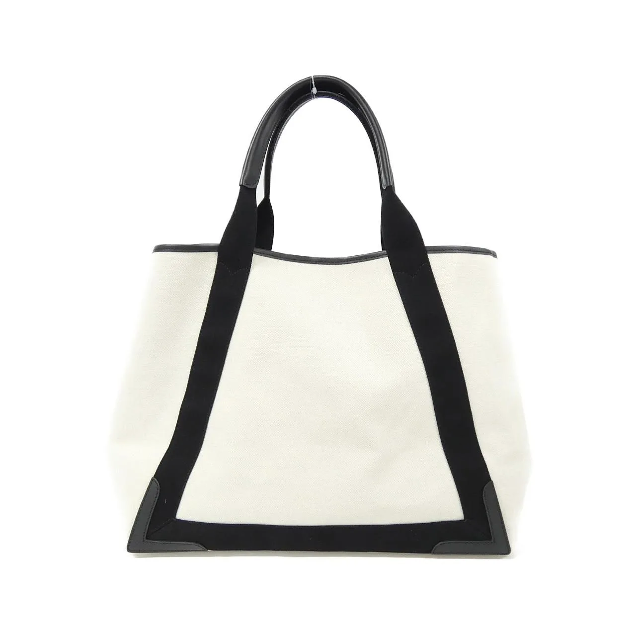 BALENCIAGA 339936 AQ38N Handbag Canvas 深藍色 帆布 中古品A - 縮圖 2