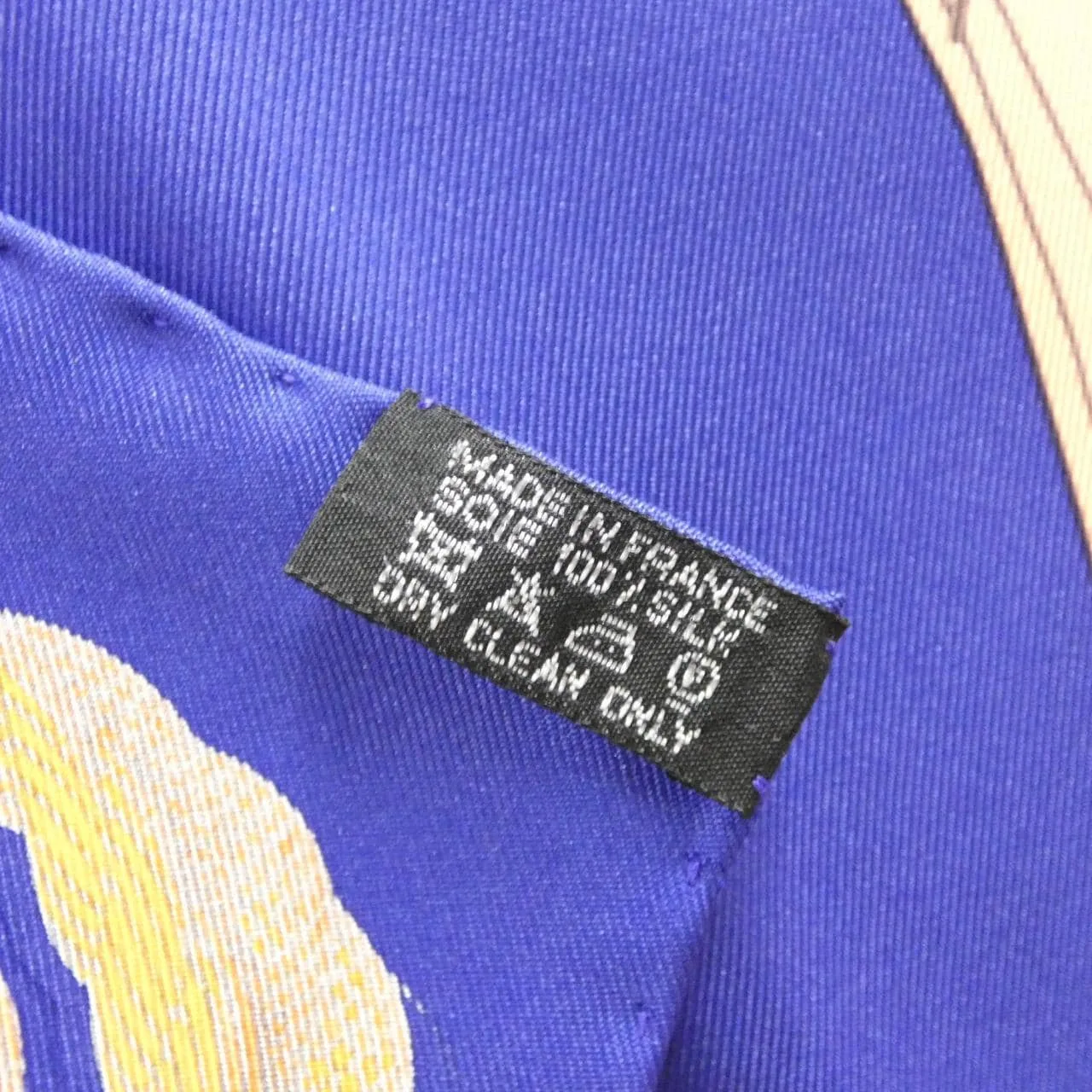 HERMES Scarf 藍色 中古品A - 縮圖 3