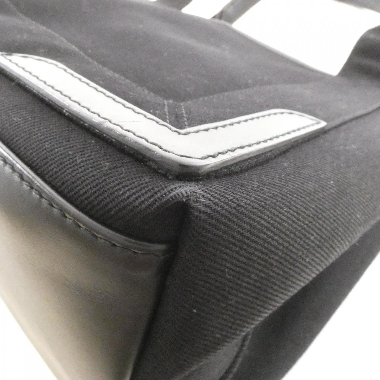 BALENCIAGA 339933 Handbag Canvas 深藍色 帆布 中古品B - 縮圖 3