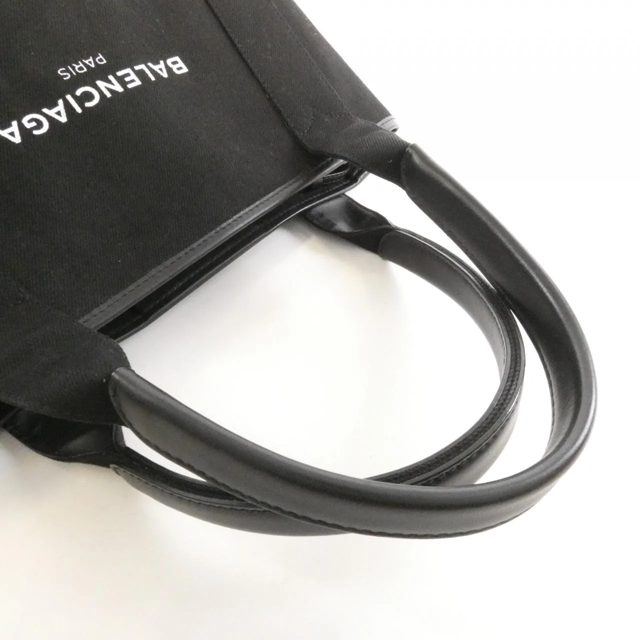 BALENCIAGA 339933 Handbag Canvas 深藍色 帆布 中古品B - 縮圖 6