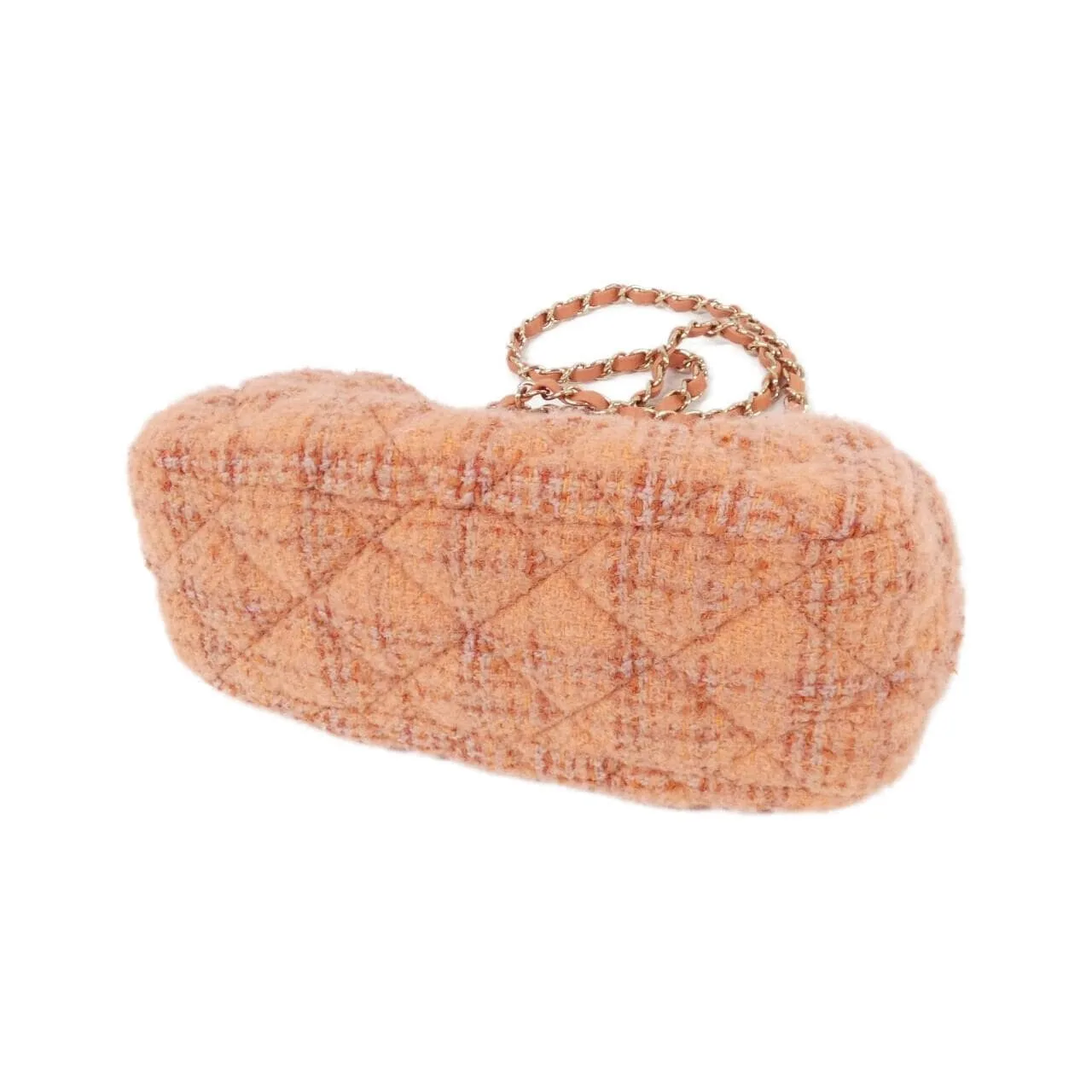 CHANEL AS4717 Shoulder Tweed Orange Tweed Rank A - Thumbnail 2