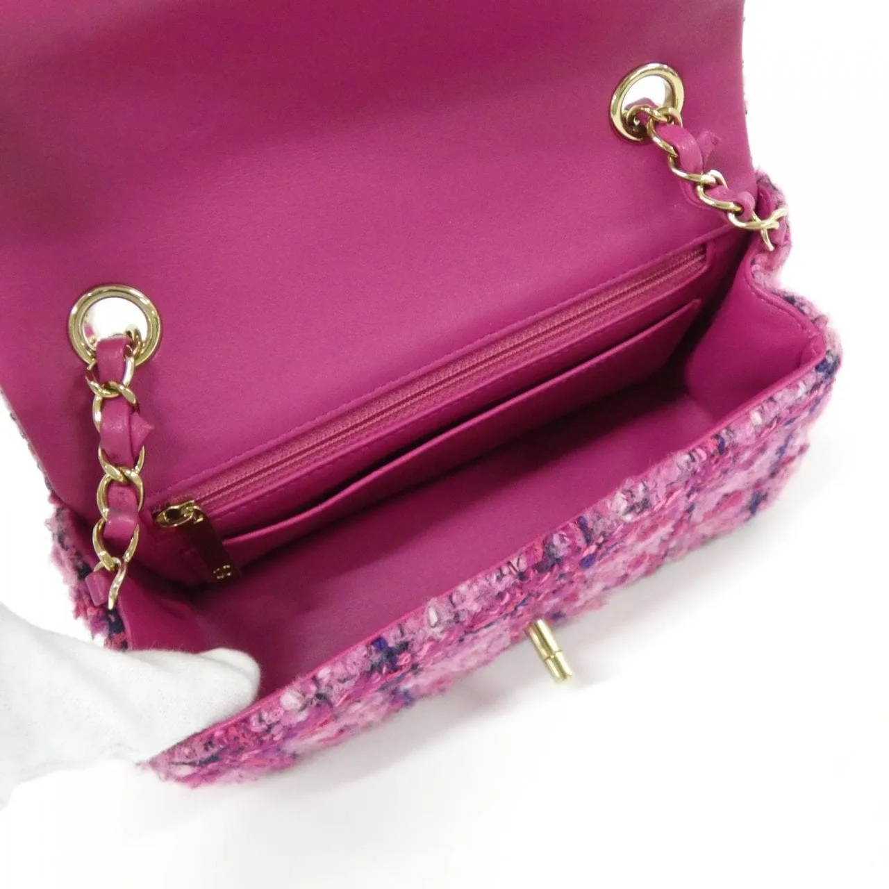 CHANEL Boy Chanel 69900 Shoulder Cotton Black Cotton Rank A - Thumbnail 5