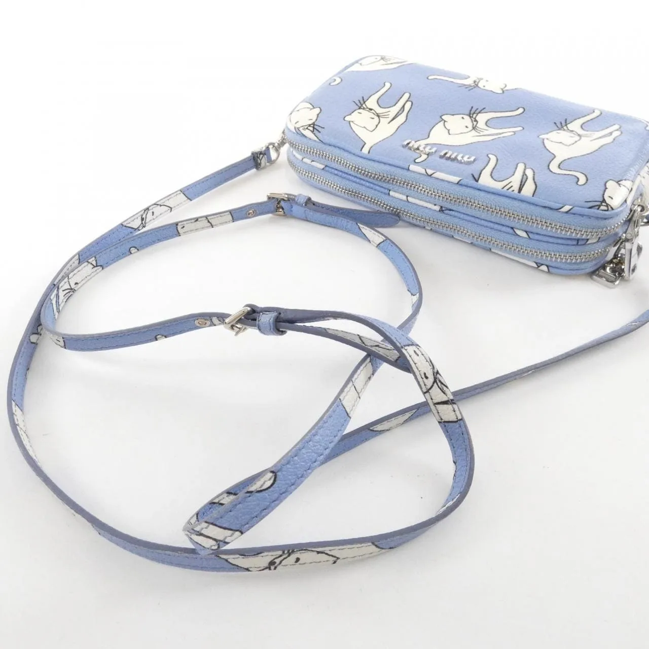 MIU MIU 5ZH011 肩背包 黑色 中古品A - 縮圖 7