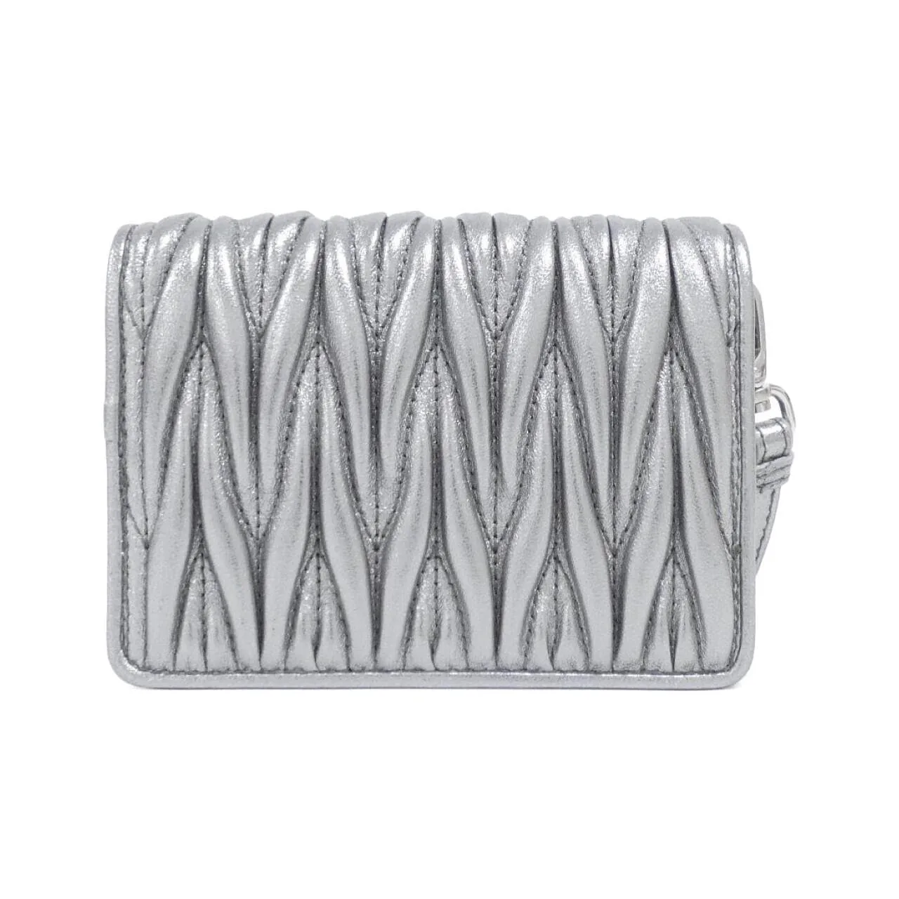 MIU MIU Card Case Silver Rank A - Thumbnail 2