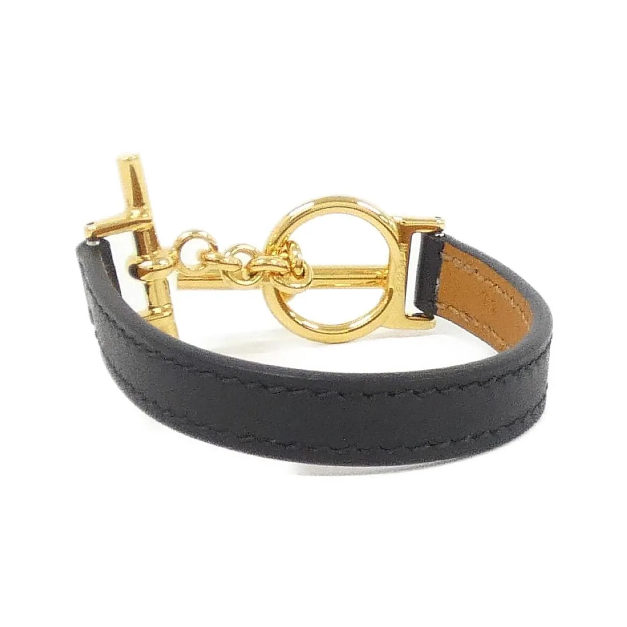 HERMES 500301FC Accessories Swift Black Swift Leather Rank A - Thumbnail 2