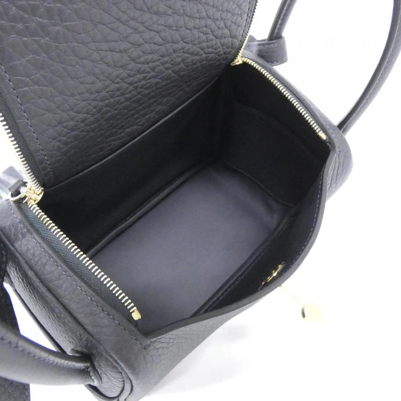 HERMES Lindy 085956CC Shoulder Clemence 黑色 Clemence 皮 中古品A - 縮圖 5