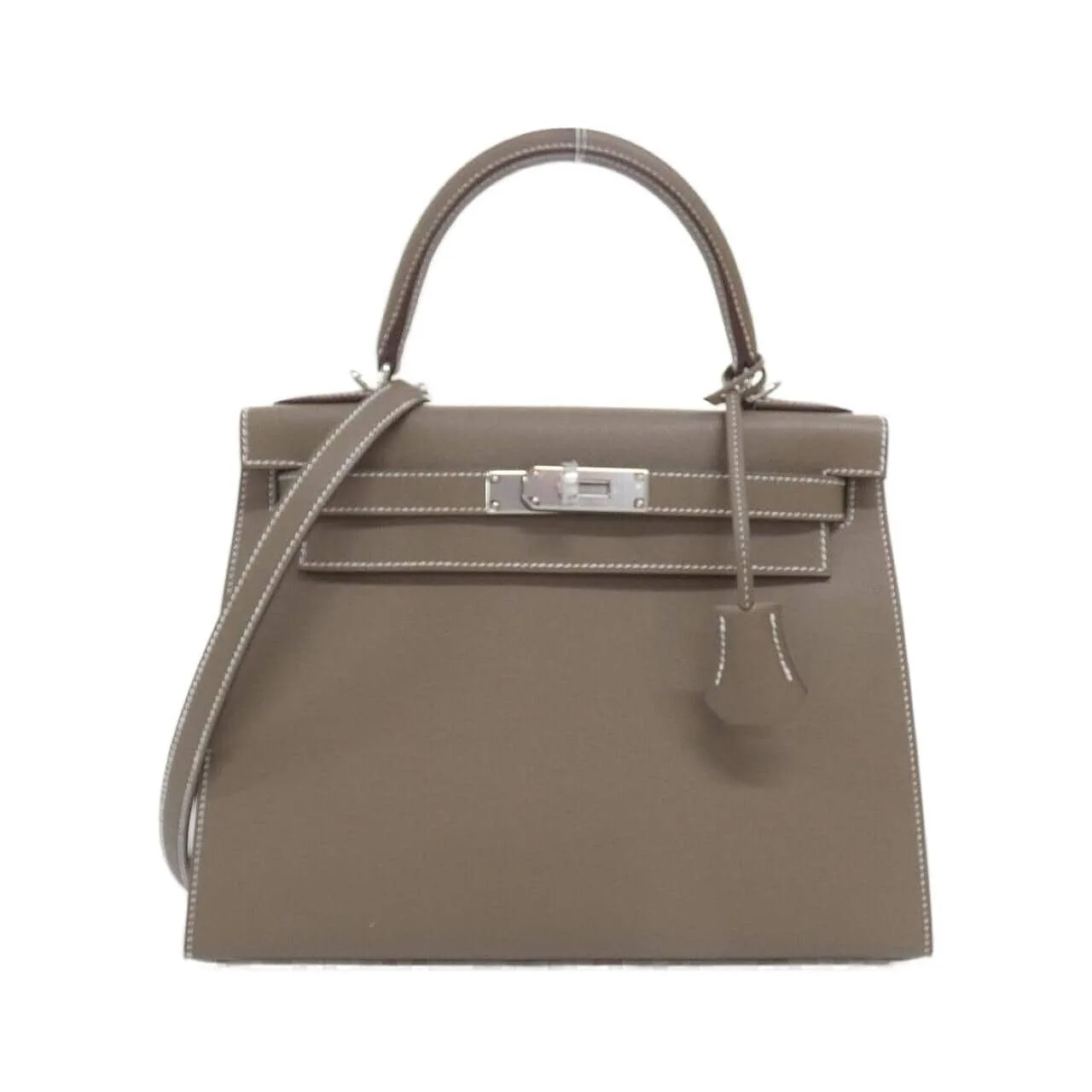 HERMES Kelly 042319CK Handbag Epsom Etoupe