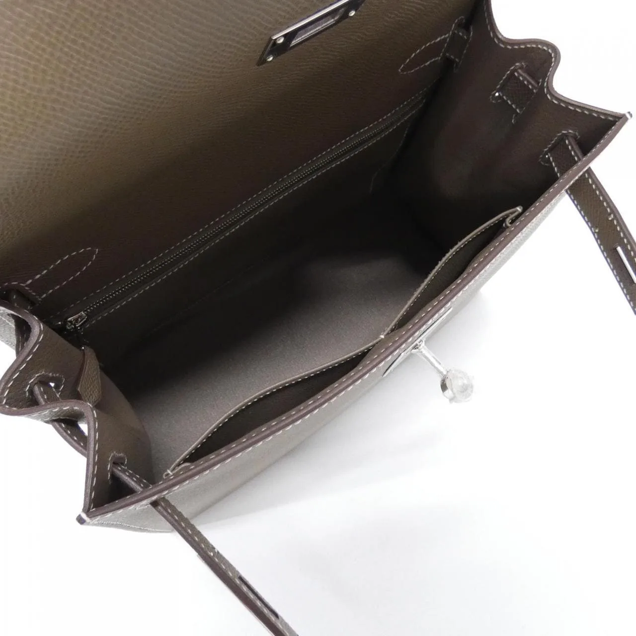 HERMES Kelly 042319CK Handbag Epsom Etoupe Epsom 皮 未使用品 - 縮圖 6