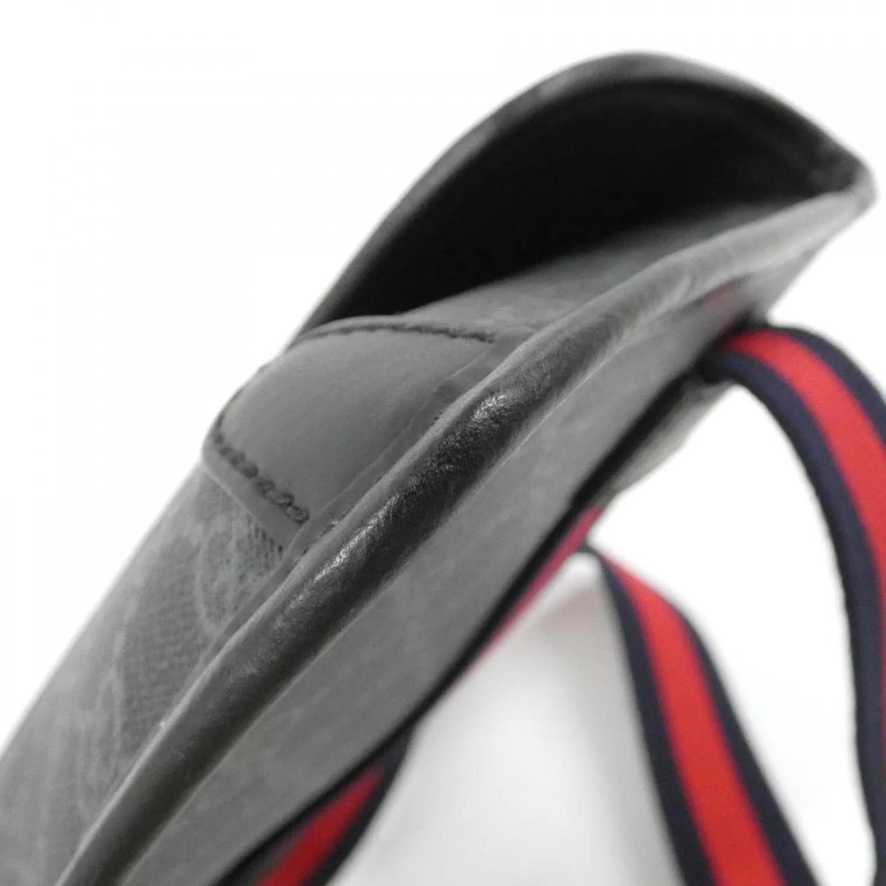 GUCCI 598113 K5RLN Belt Canvas 黑色 帆布 中古品A - 縮圖 3