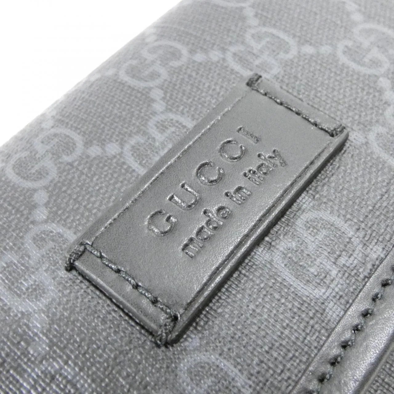 GUCCI 598113 K5RLN Belt Canvas 黑色 帆布 中古品A - 縮圖 4