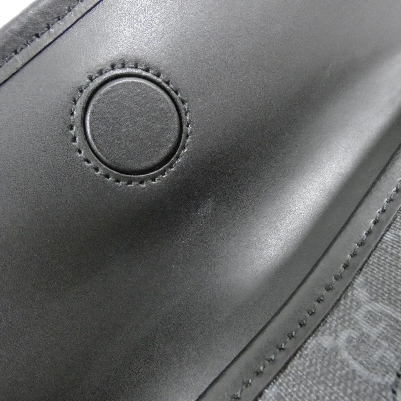 GUCCI 598113 K5RLN Belt Canvas 黑色 帆布 中古品A - 縮圖 9