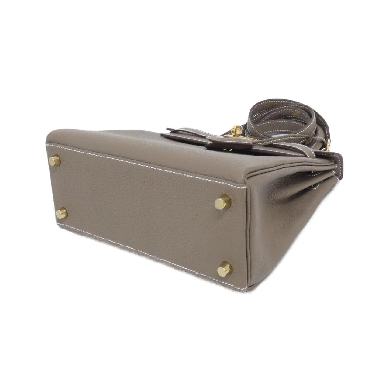 HERMES Kelly 044624CC Handbag Togo Etoupe Togo 牛皮 未使用品 - 縮圖 3