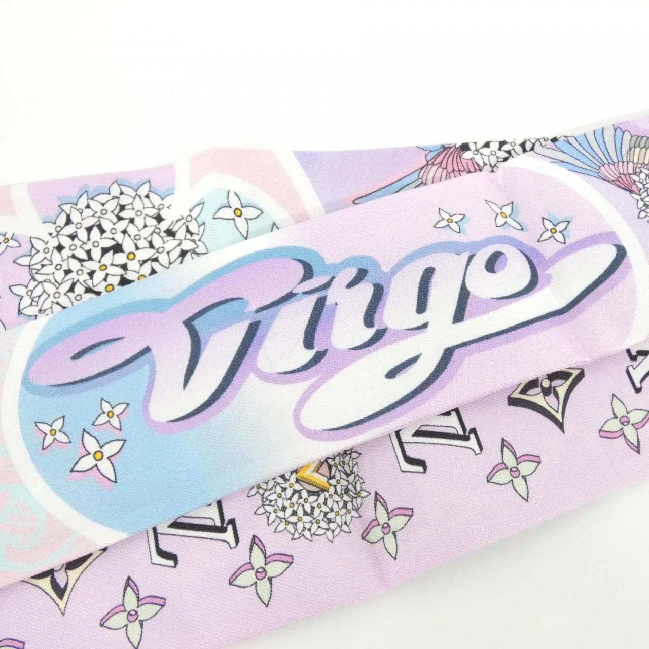 LOUIS VUITTON M76926 Scarf 粉色 中古品A - 縮圖 3