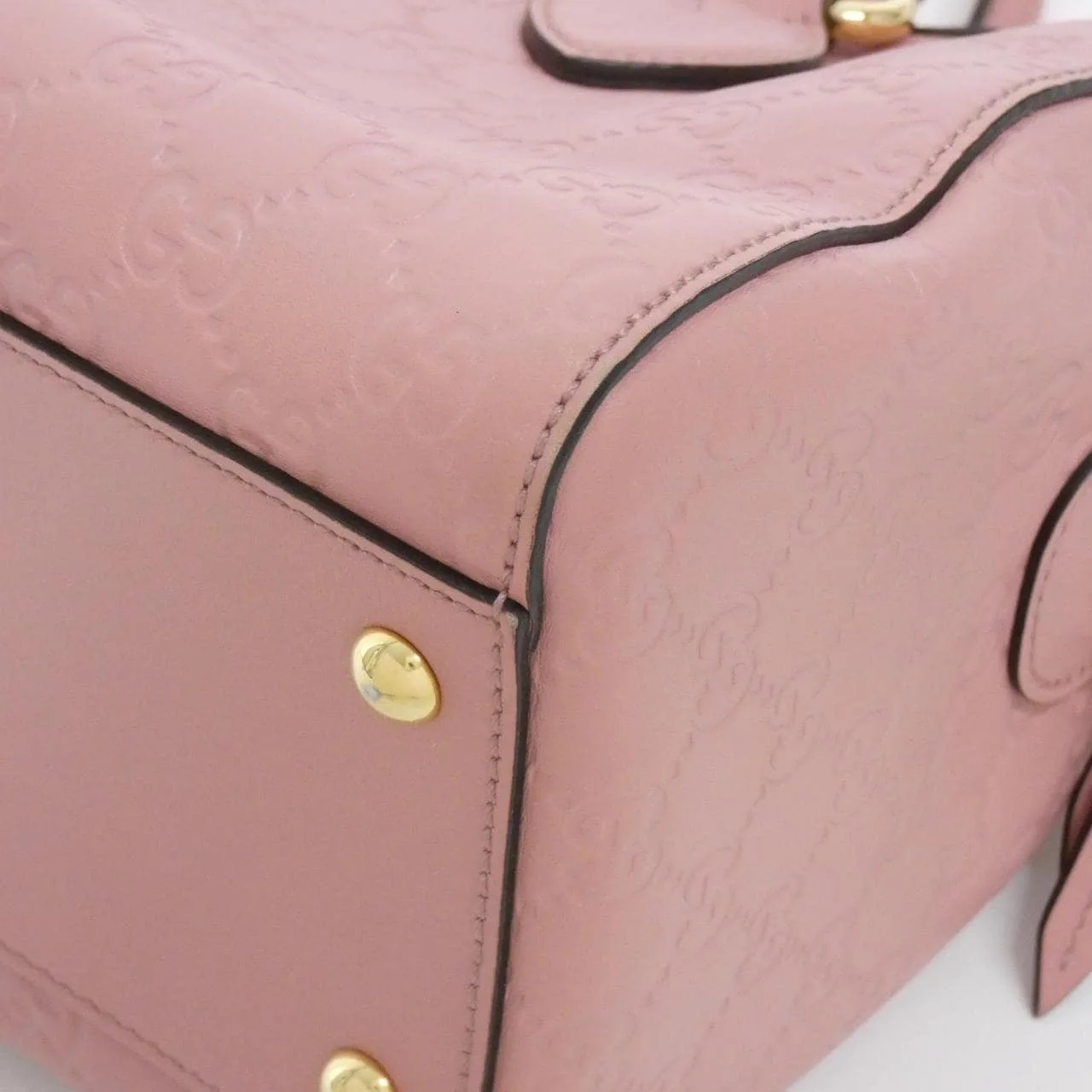 GUCCI 453573 DMT1G Boston Leather 黑色 皮革 中古品A - 縮圖 3