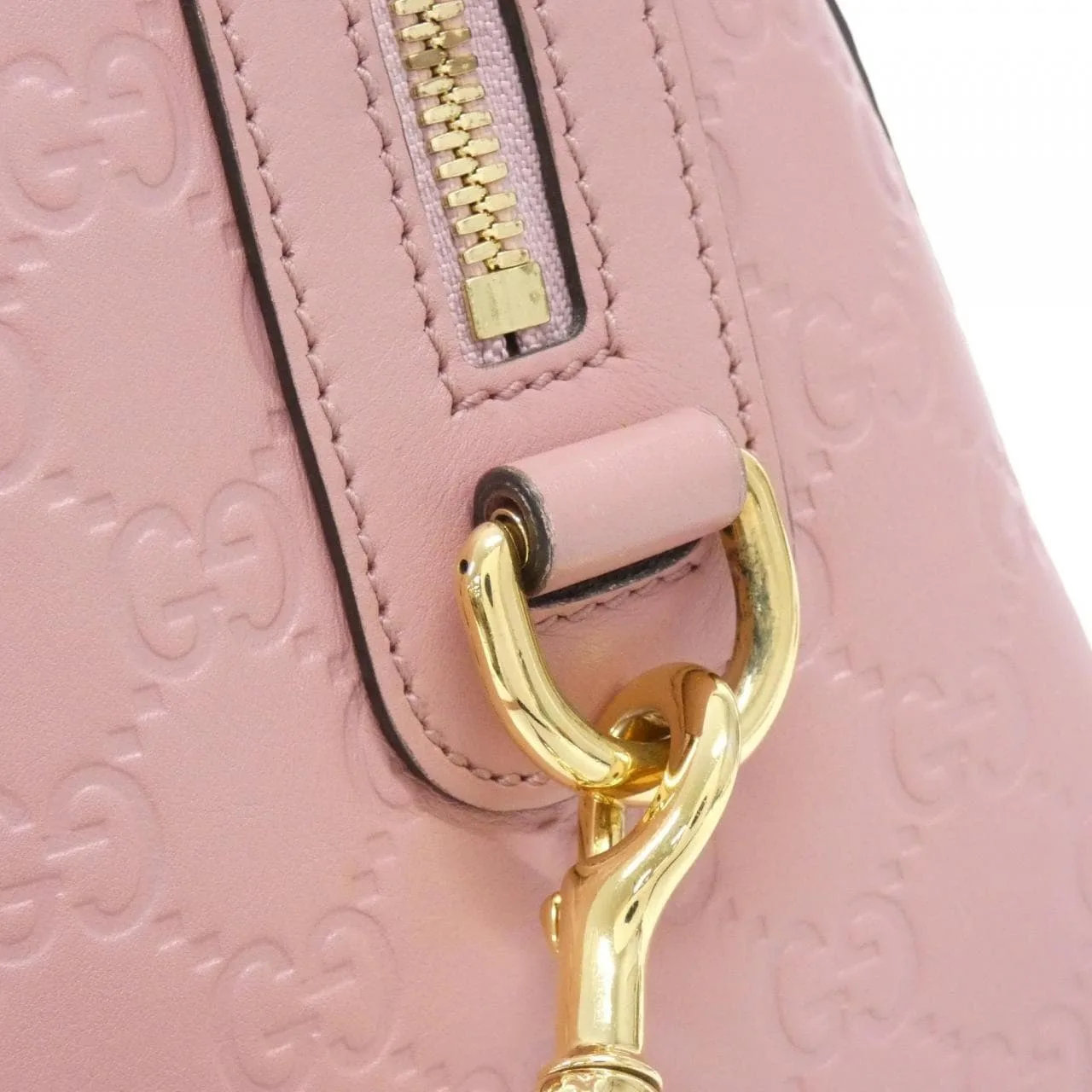 GUCCI 453573 DMT1G Boston Leather 黑色 皮革 中古品A - 縮圖 5