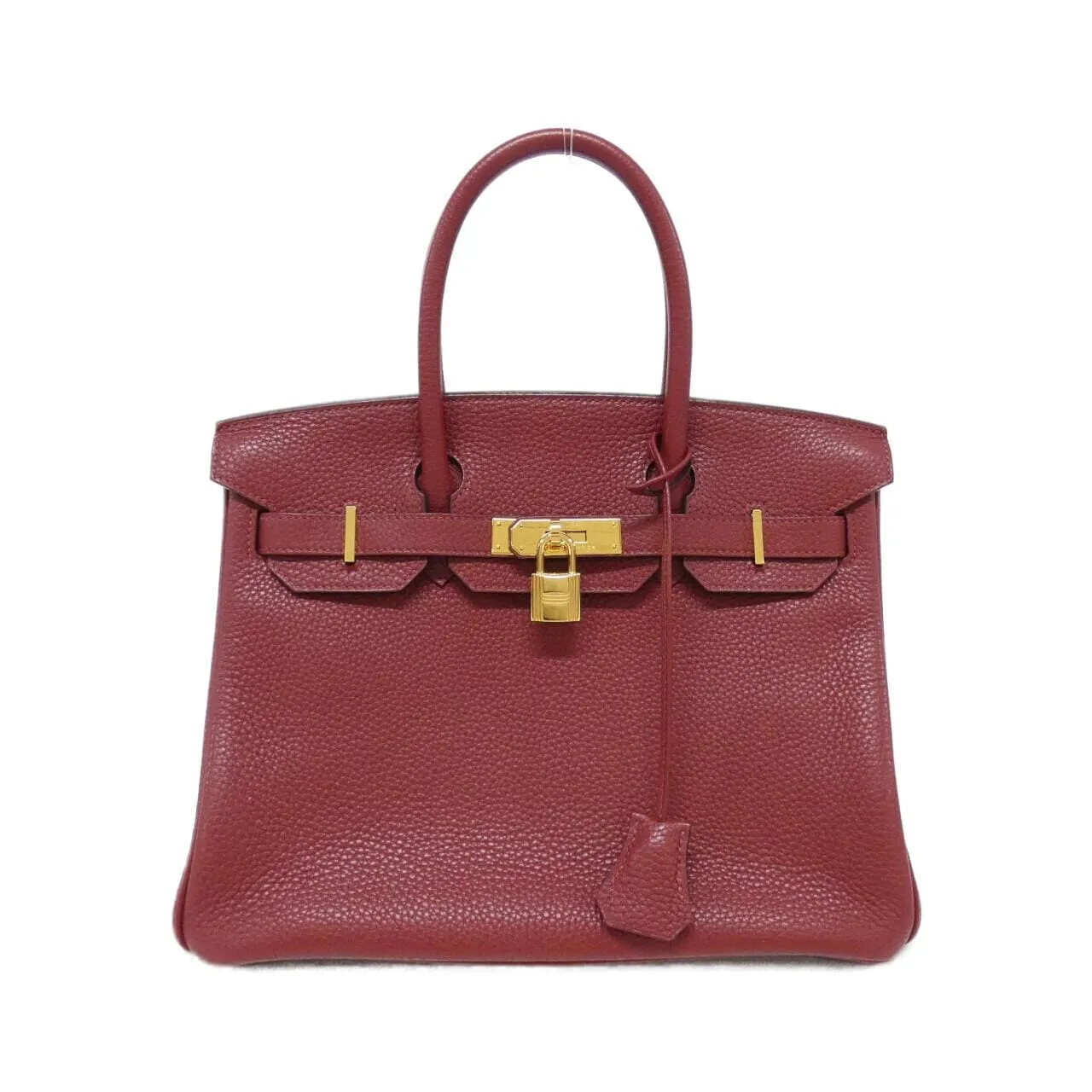 HERMES Birkin 027633CC Handbag Togo Rouge