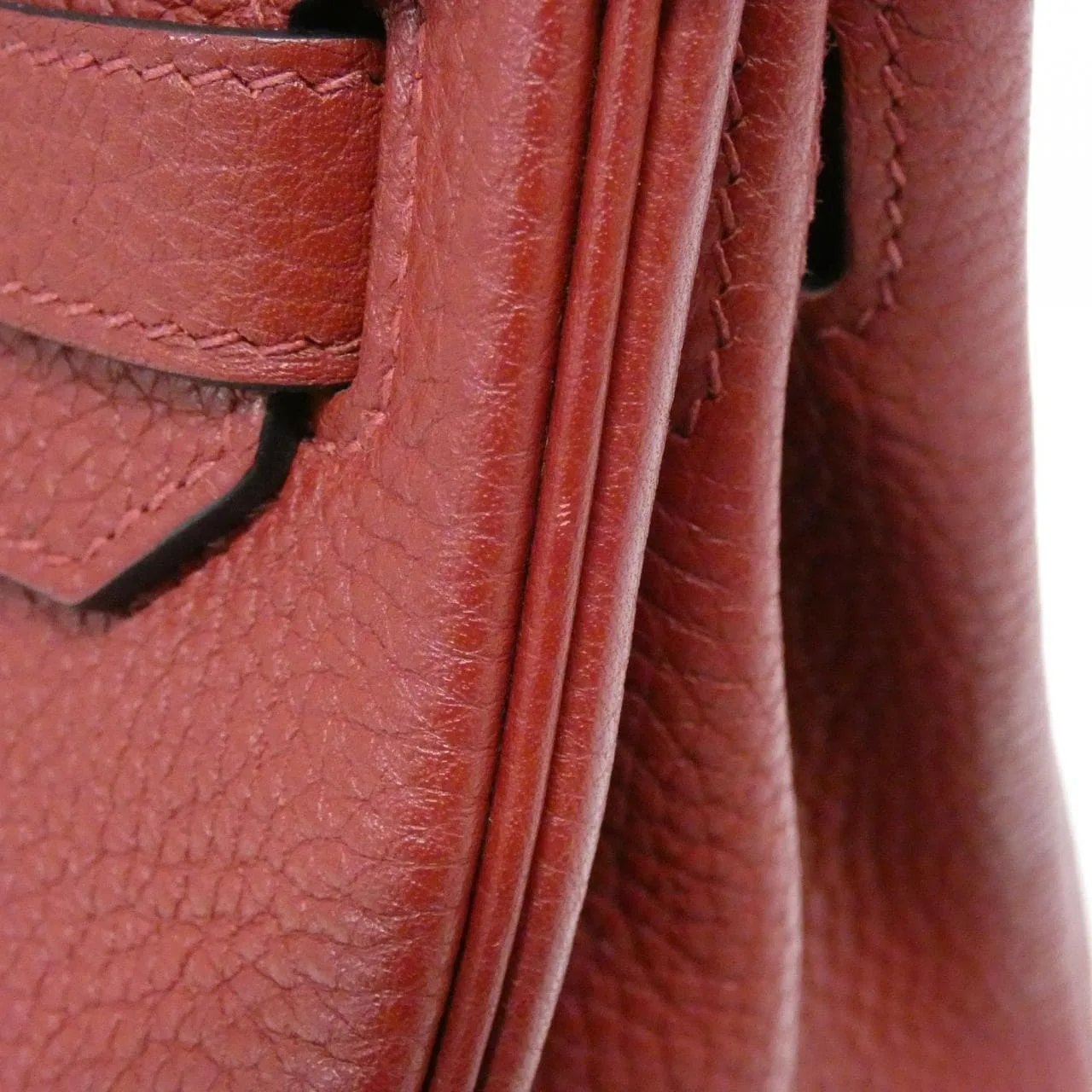 HERMES Birkin 027633CC Handbag Togo Rouge Togo Leather Rank A - Thumbnail 7