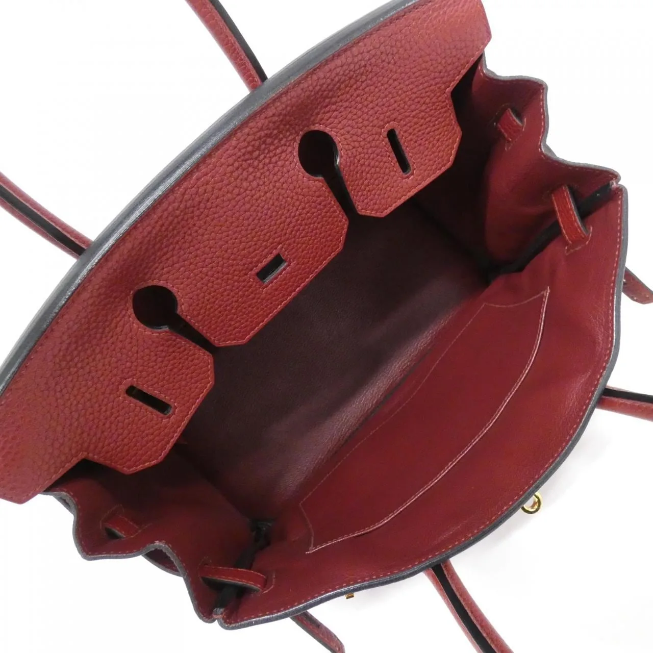 HERMES Birkin 027633CC Handbag Togo Rouge Togo Leather Rank A - Thumbnail 9