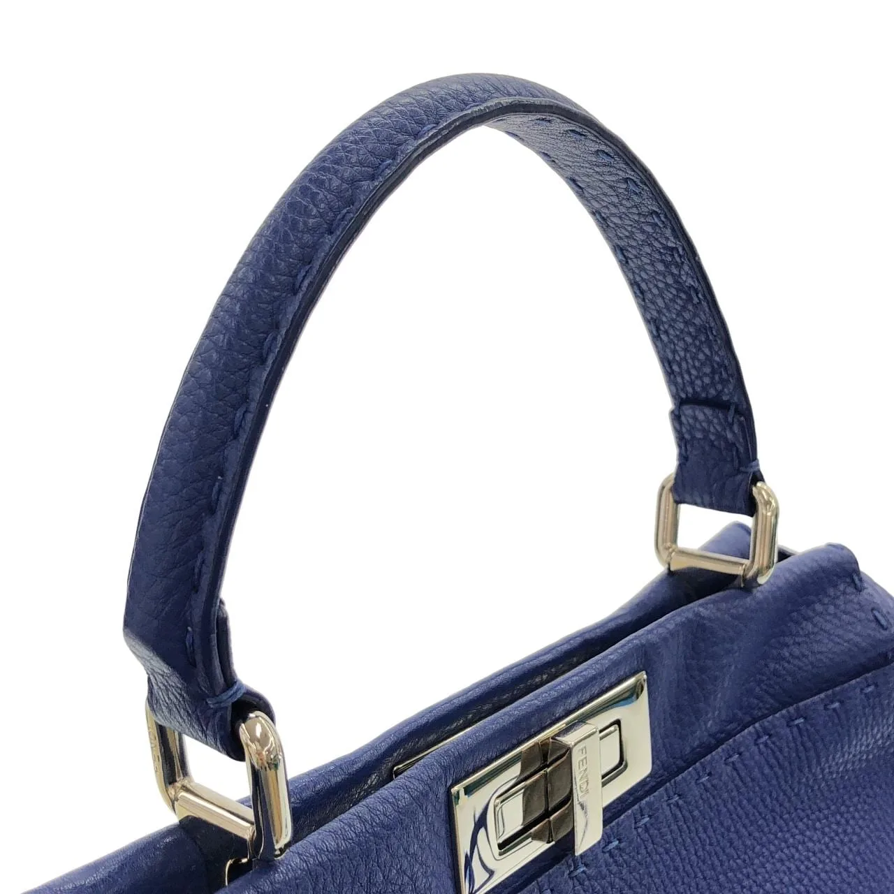 FENDI Peekaboo 8BN226 Q0J Handbag 紫色 中古品A - 縮圖 4