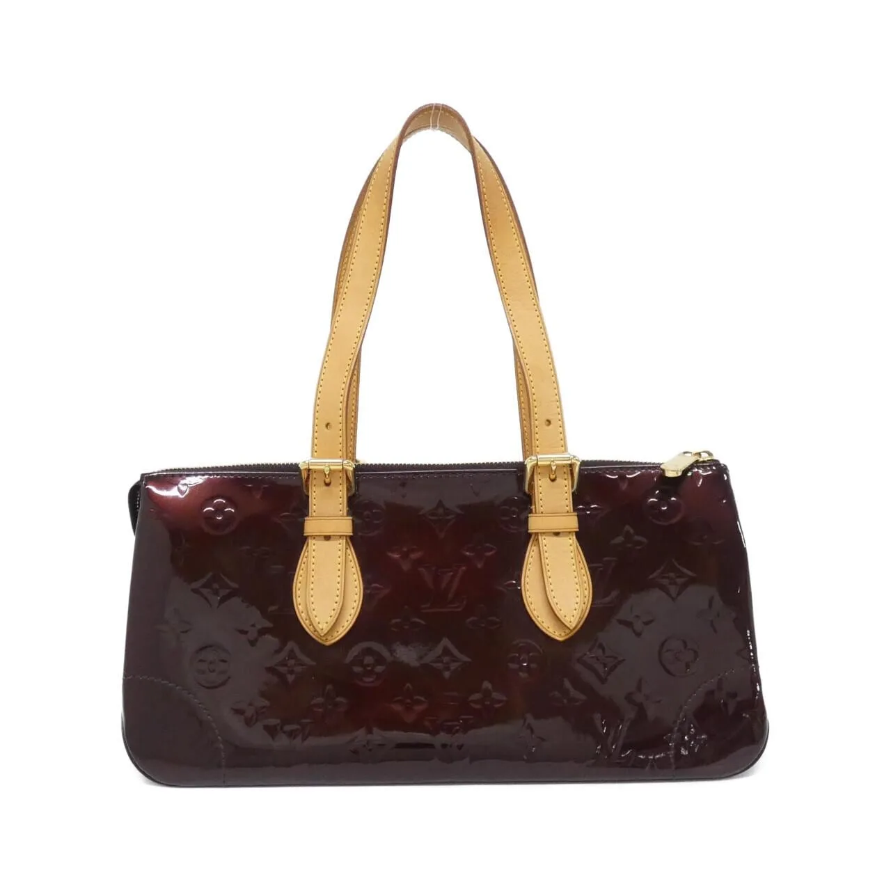LOUIS VUITTON Avenue M93510 Handbag Vernis 黑色 Vernis 中古品A - 縮圖 2