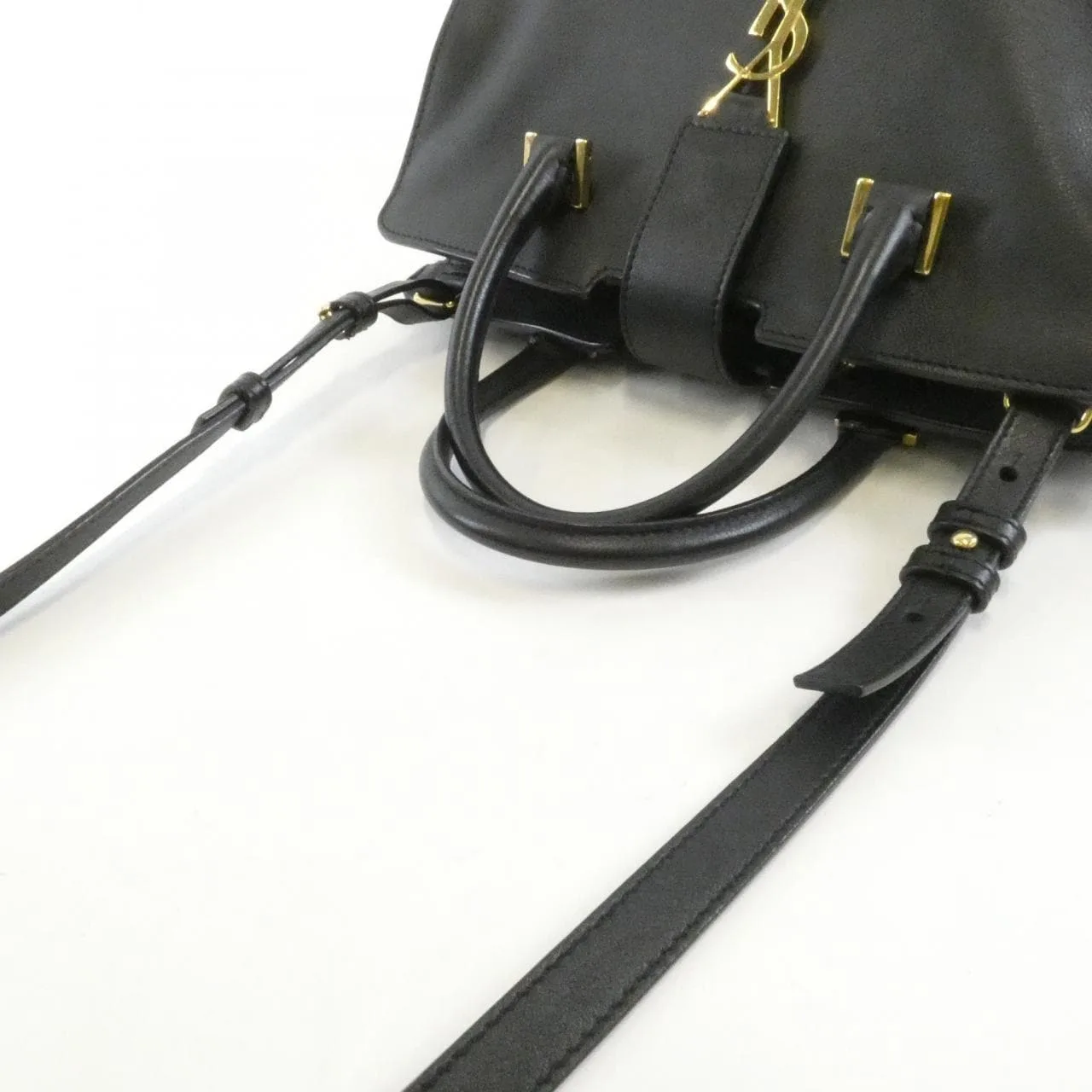 SAINT LAURENT Cabas 424868 BJ50J Handbag Monogram Black Monogram Rank A - Thumbnail 5