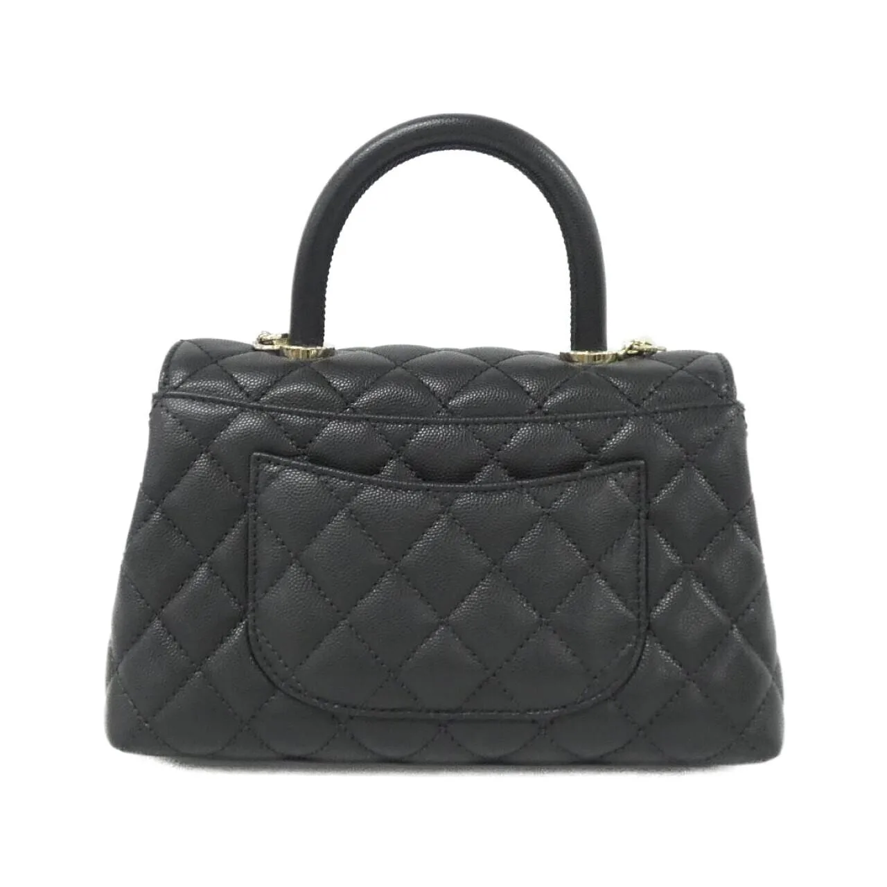 CHANEL Matelasse 92990 Handbag Grained Calfskin Black Grained Calfskin Rank A - Thumbnail 2