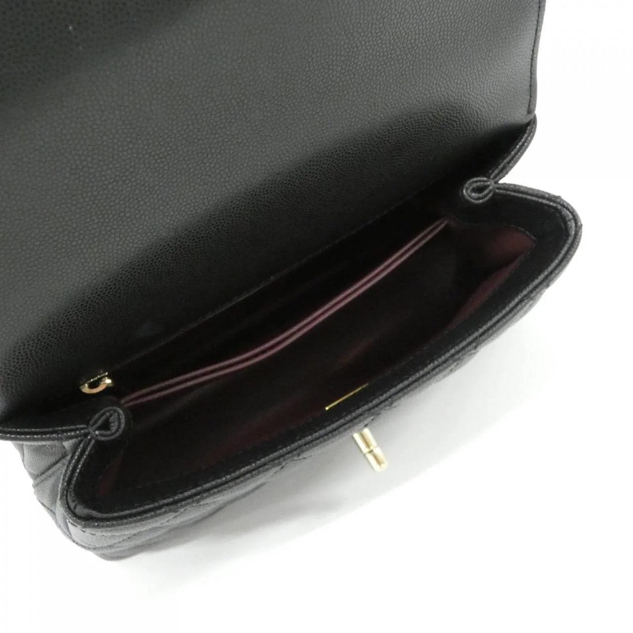 CHANEL Matelasse 92990 Handbag Grained Calfskin Black Grained Calfskin Rank A - Thumbnail 5