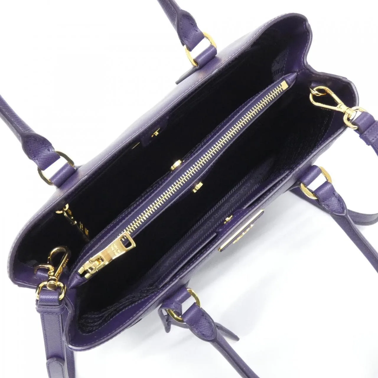 PRADA BN1874 Handbag 黑色 中古品A - 縮圖 9