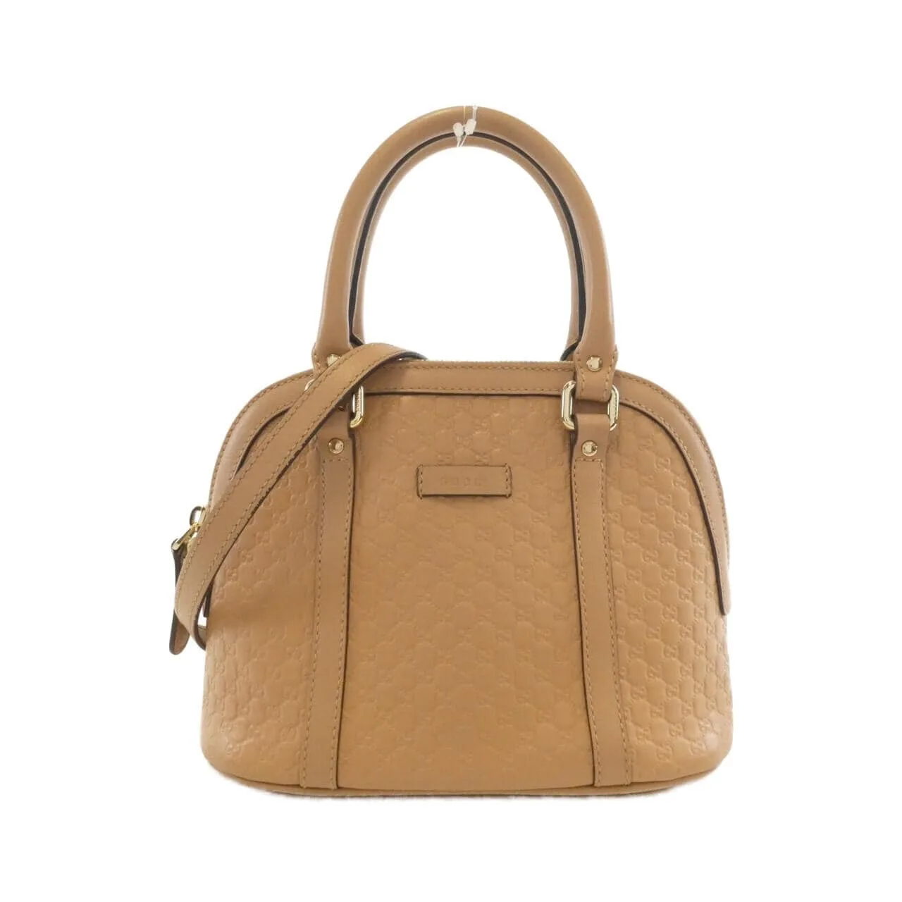 GUCCI GG Supreme 449654 BMJ1G Handbag Leather Black