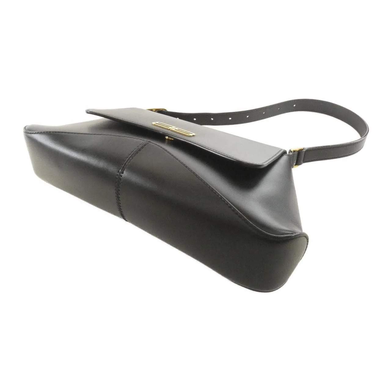 BALENCIAGA 695648 21096 Shoulder Leather 黑色 皮革 中古品B - 縮圖 3