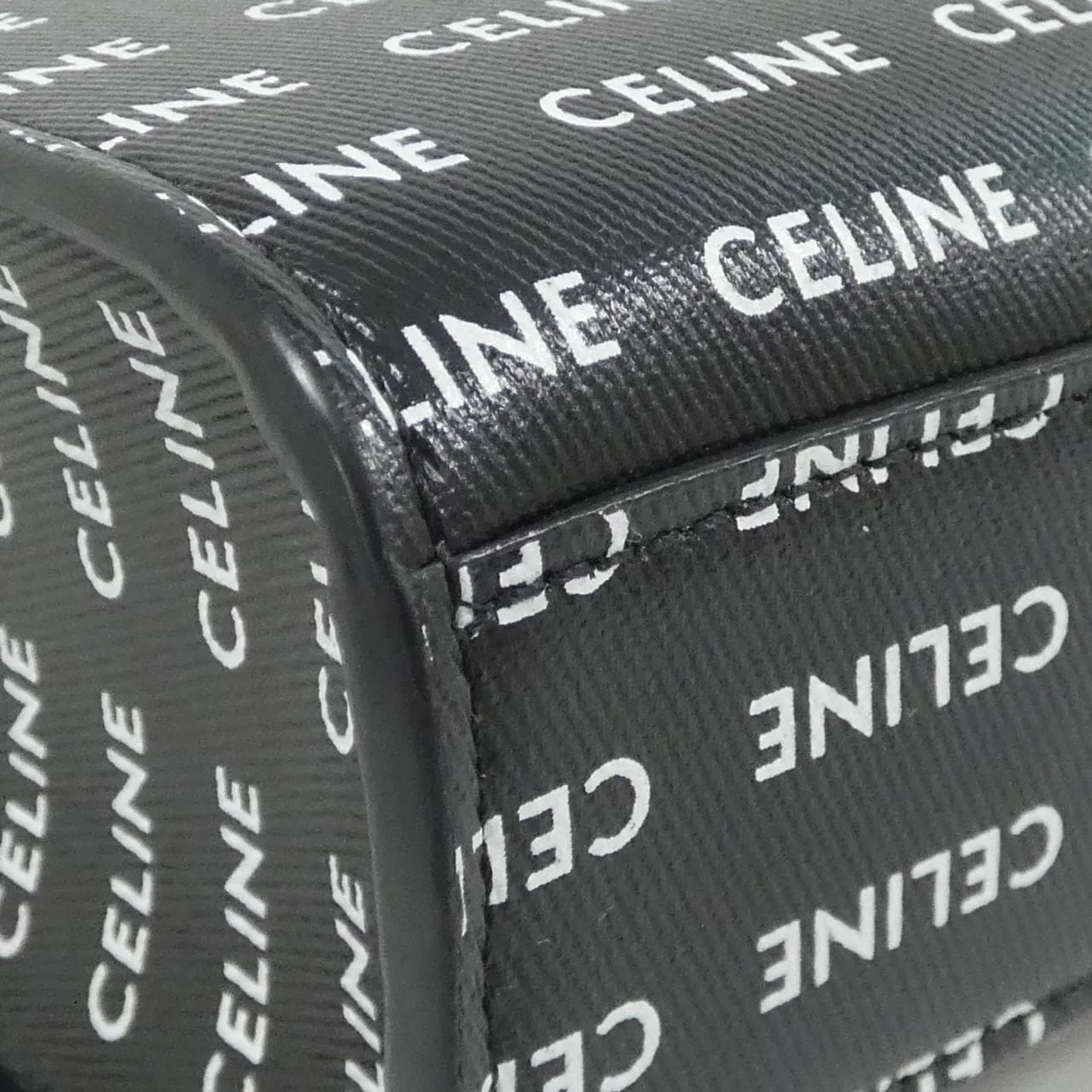 CELINE Cabas 194372DT2 Handbag Leather 黑色 皮革 中古品A - 縮圖 2