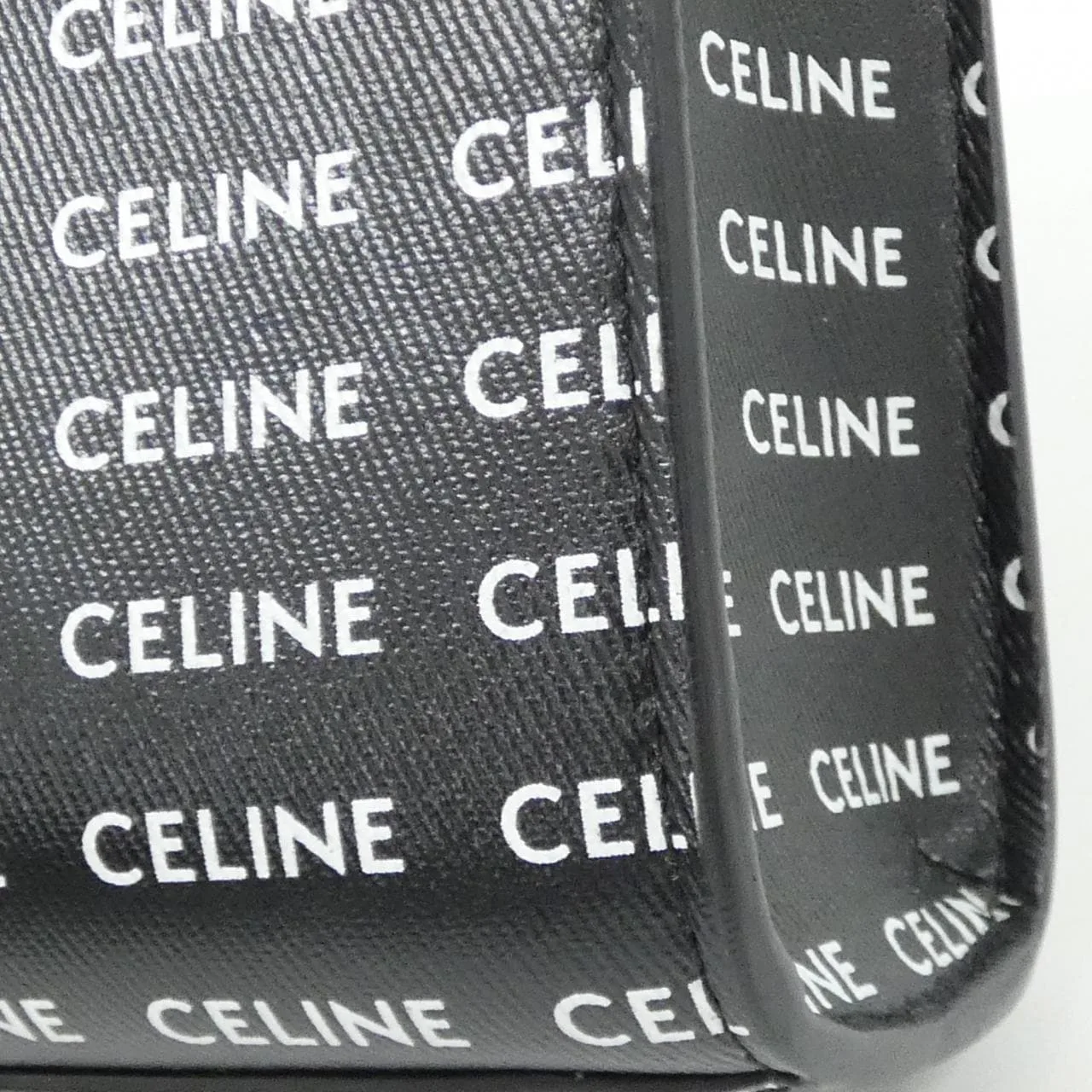 CELINE Cabas 194372DT2 Handbag Leather 黑色 皮革 中古品A - 縮圖 4