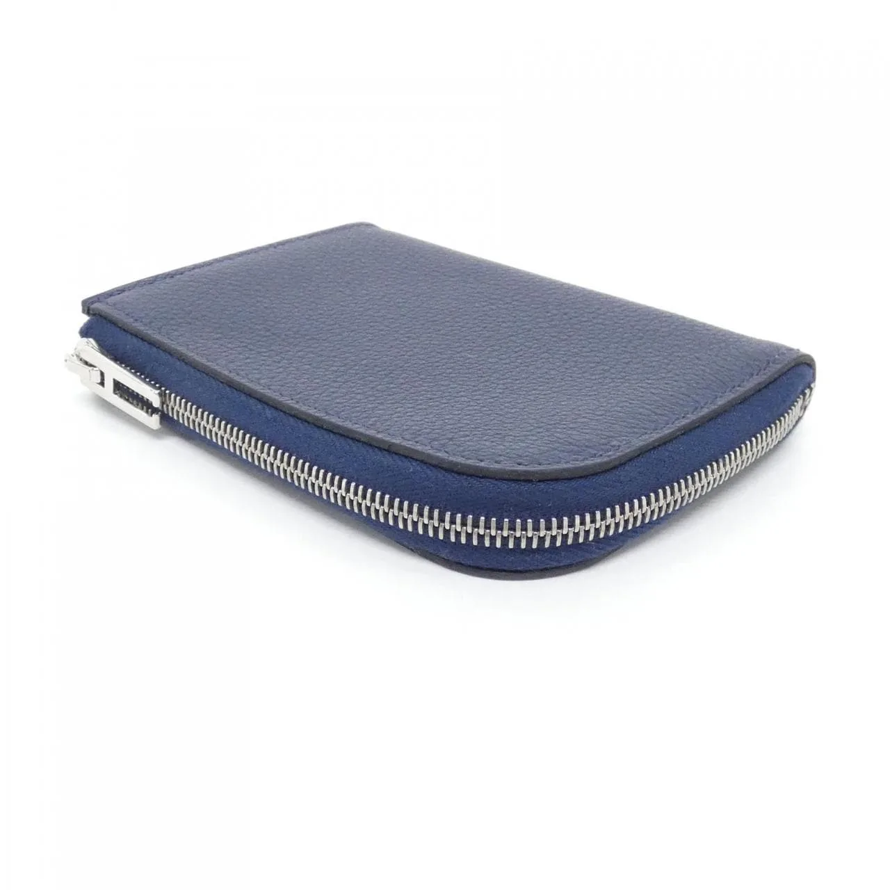 HERMES Card Case 藍色 中古品A - 縮圖 2