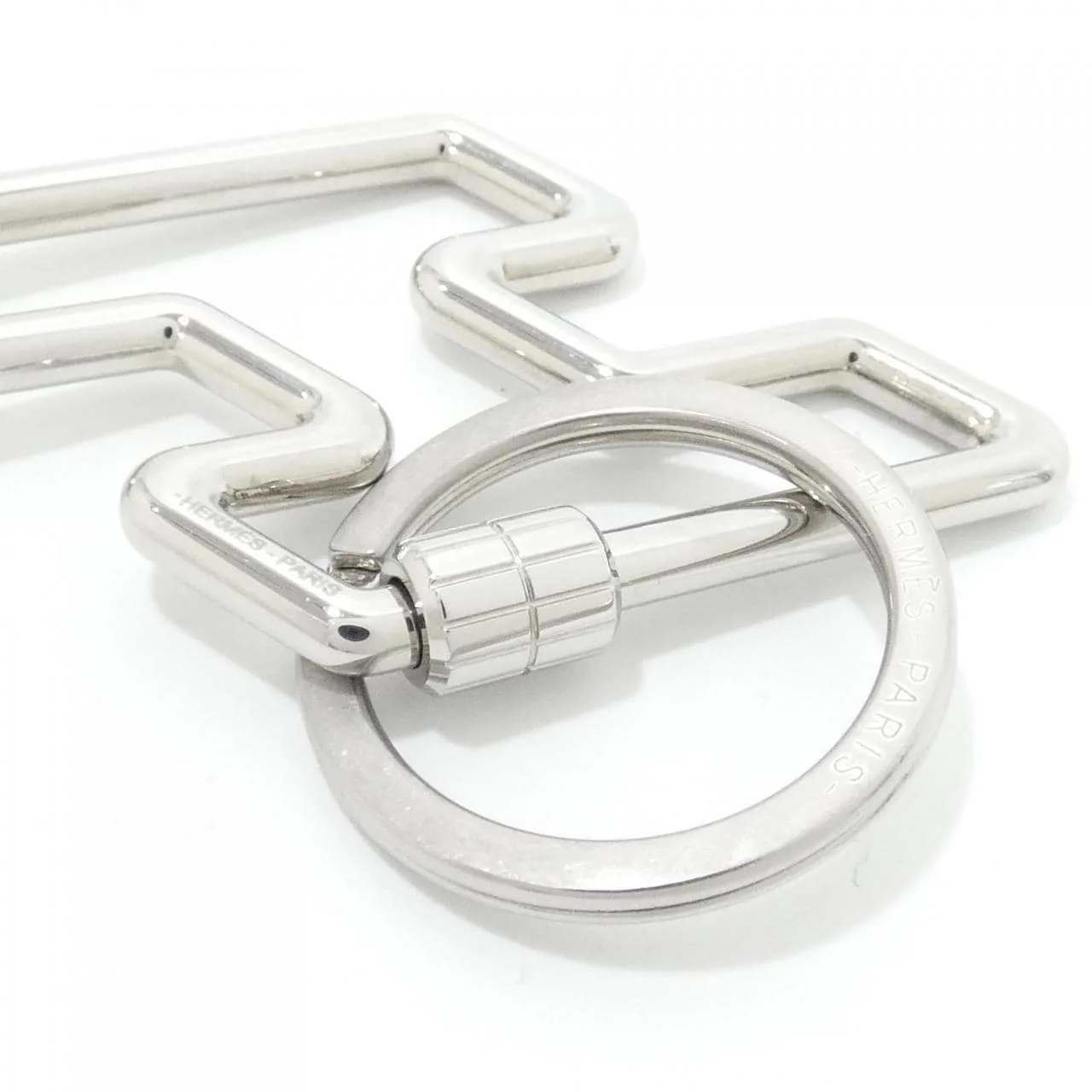 HERMES 077245FJ Key Case 銀色 中古品A - 縮圖 3
